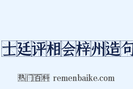 士廷评相会梓州造句是什么意思的图片